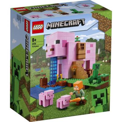 LEGO Bouwstenen 0000-1000 Minecraft Het Varkenshuis (21170) — 483 stukjes, huren vanaf €3,75/week
