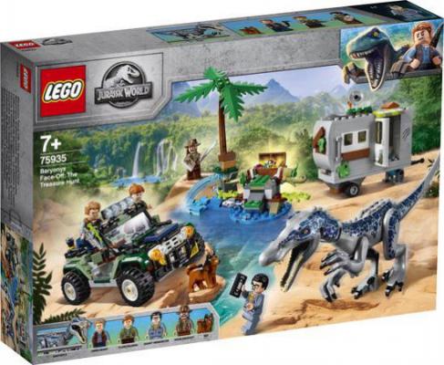LEGO Bouwstenen 0000-1000 Jurassic World Confrontatie met Baryonyx: de Schattenjacht (75935) — 408 stukjes, huren vanaf €3,25/week