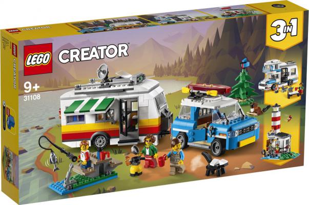 LEGO Creator 3-in-1 Creator Familievakantie met Caravan - 31108C (31108C) — 754 stukjes, huren vanaf €4,75/week