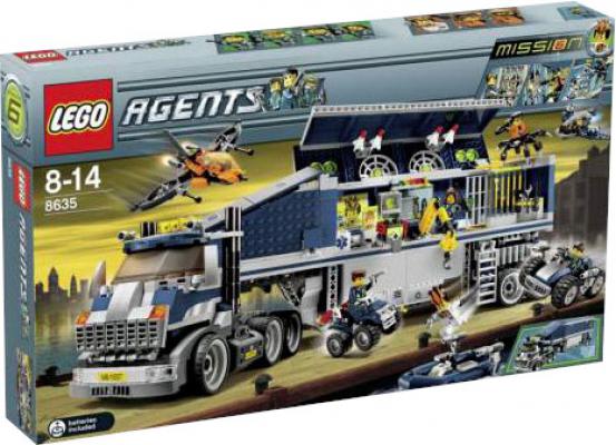 LEGO Bouwstenen 1000-2000 Agents Mission 6: Mobile Command Center (8635) — 1.109 stukjes, huren vanaf €6,25/week