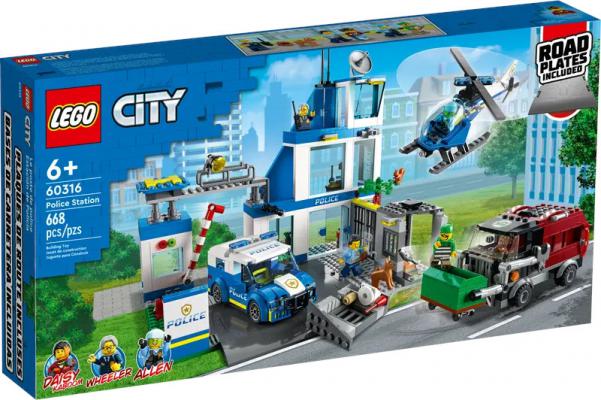 LEGO City Politiebureau (60316) — 668 stukjes, huren vanaf €4,75/week