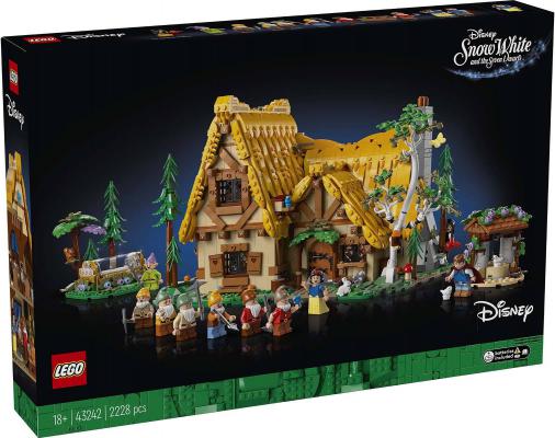 LEGO Nieuw Disney Huisje van Sneeuwwitje en de zeven dwergen (43242) — 2.228 stukjes, huren vanaf €11,75/week