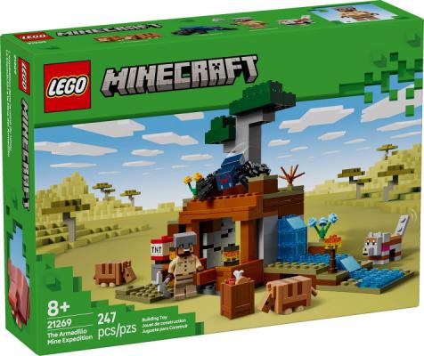 LEGO Bouwstenen 0000-1000 Minecraft De gordeldieren bij de mijn - 21269-NEW (21269) — 247 stukjes, huren vanaf €2,75/week