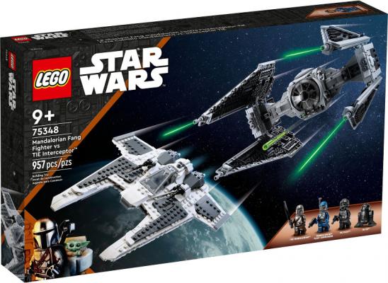 LEGO Star Wars Mandalorian Fang Fighter vs TIE Interceptor - 75348-NEW (75348) — 957 stukjes, huren vanaf €4,25/week