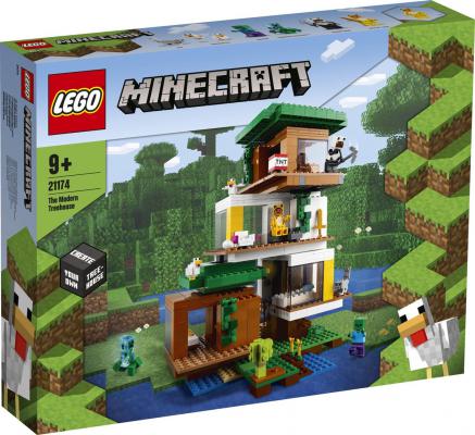 LEGO Bouwstenen 0000-1000 Minecraft De Moderne Boomhut (21174) — 894 stukjes, huren vanaf €6,00/week