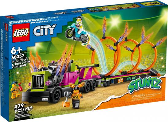 LEGO City Stunttruck & Ring of Fire-uitdaging - 60357-NEW (60357) — 479 stukjes, huren vanaf €4,00/week