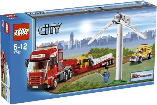 LEGO City Wind Turbine Transport (7747) — 436 stukjes, huren vanaf €4,00/week