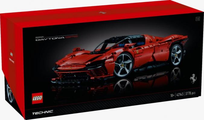 LEGO Bouwstenen 3000-4000 Technic Ferrari Daytona SP3 - 42143G (42143G) — 3.778 stukjes, huren vanaf €13,75/week