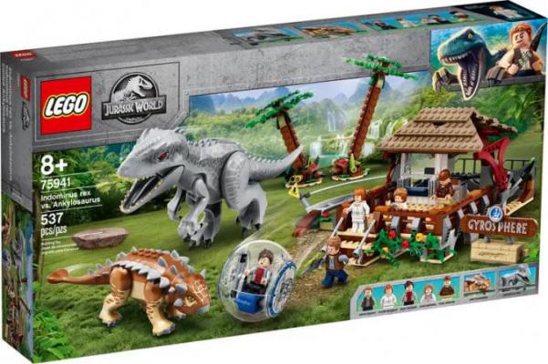 LEGO Bouwstenen 0000-1000 Jurassic Park Indominus Rex vs. Ankylosaurus - 75941A (75941A) — 499 stukjes, huren vanaf €4,75/week