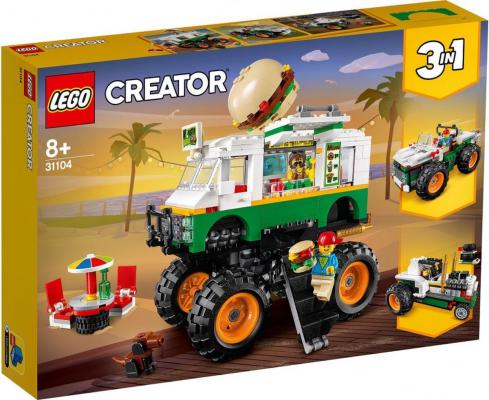 LEGO Creator 3-in-1 Creator Hamburger Monstertruck (31104) — 489 stukjes, huren vanaf €3,25/week