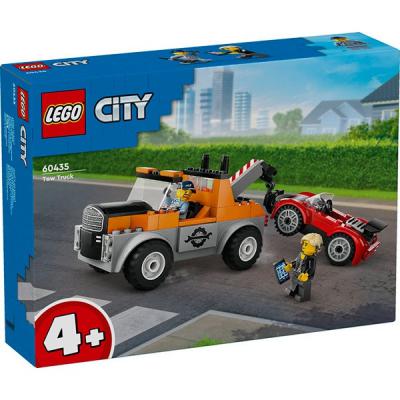 LEGO City Sleepwagen en sportautoreparatie - 60435-NEW (60435) — 101 stukjes, huren vanaf €1,25/week