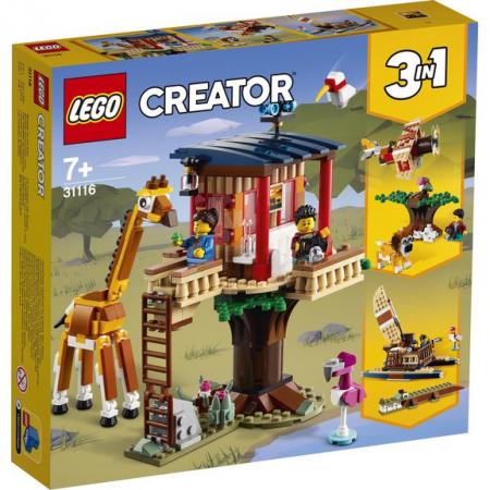 LEGO Creator 3-in-1 Creator Safari Wilde Dieren Boomhuis (31116) — 389 stukjes, huren vanaf €2,25/week
