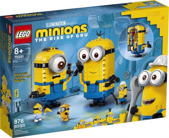 LEGO Bouwstenen 0000-1000 Minions Minions-figuren van Stenen en hun Schuilplaats - 75551A (75551A) — 858 stukjes, huren vanaf €4,50/week