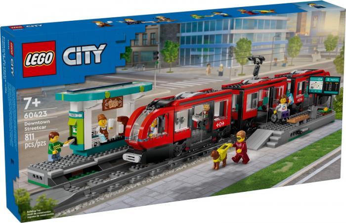 LEGO City Stadstram en station - 60423-NEW (60423) — 811 stukjes, huren vanaf €6,25/week