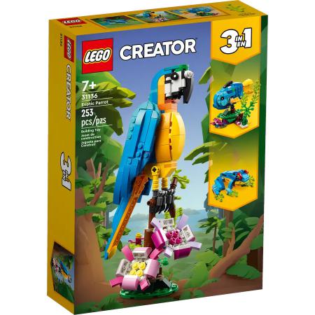 LEGO Creator 3-in-1 Creator 3in1 Exotische papegaai - 31136-NEW (31136) — 253 stukjes, huren vanaf €2,25/week