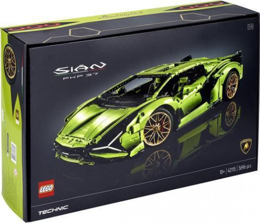 LEGO Bouwstenen 3000-4000 Technic Lamborghini Sian FKP 37 - 42115E (42115E) — 3.696 stukjes, huren vanaf €11,75/week
