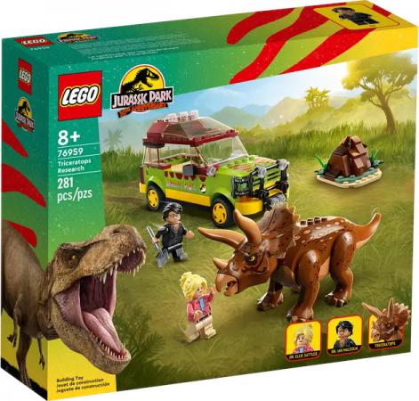LEGO Jurassic World Triceraptops onderzoek (76959) — 281 stukjes, huren vanaf €4,00/week