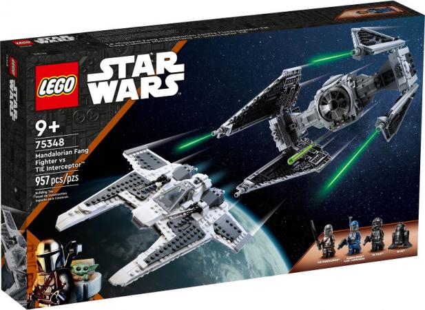 LEGO Star Wars Mandalorian Fang Fighter vs TIE Interceptor - 75348-NEW (75348) — 957 stukjes, huren vanaf €4,25/week