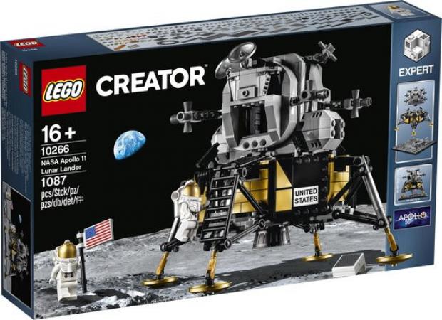 LEGO Bouwstenen 1000-2000 Creator Expert NASA Apollo 11 Maanlander - 10266C (10266C) — 1.077 stukjes, huren vanaf €5,25/week