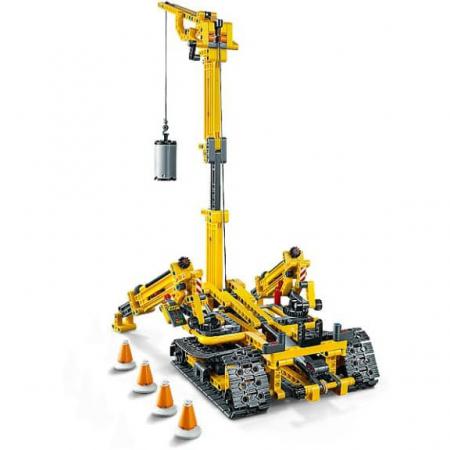 LEGO Bouwstenen 0000-1000 Technic Compacte Rupsband Kraan - 42097A (42097A) — 920 stukjes, huren vanaf €5,00/week