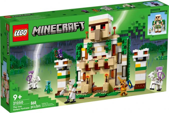 LEGO Bouwstenen 0000-1000 Minecraft Het ijzergolemfort (21250) — 868 stukjes, huren vanaf €8,25/week