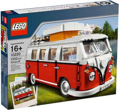 LEGO Bouwstenen 1000-2000 Volkswagen T1 Camper - 10220A (10220A) — 1.330 stukjes, huren vanaf €5,75/week