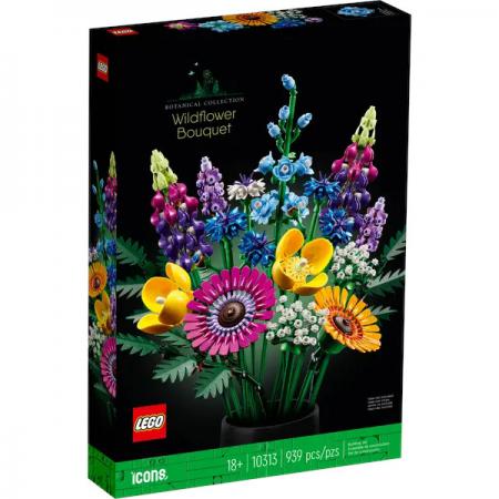 LEGO Bouwstenen 0000-1000 Botanical collection Boeket met wilde bloemen (10313) — 939 stukjes, huren vanaf €4,25/week