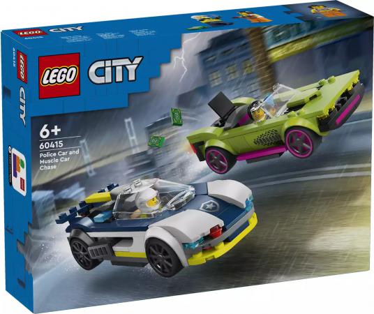 LEGO City Politiewagen en snelle autoachtervolging - 60415-NEW (60415) — 212 stukjes, huren vanaf €1,50/week