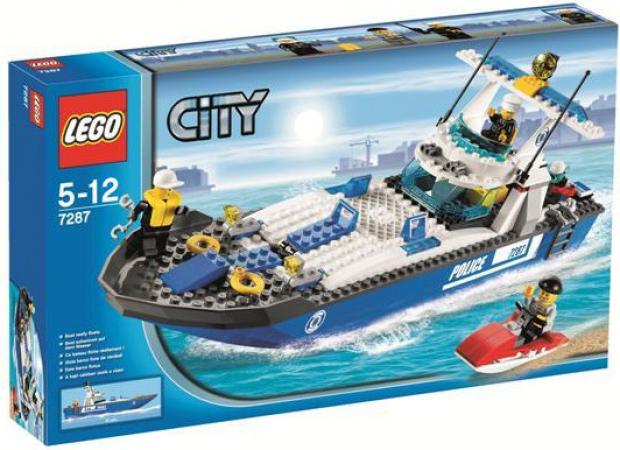 LEGO City Politieboot (7287) — 158 stukjes, huren vanaf €2,75/week