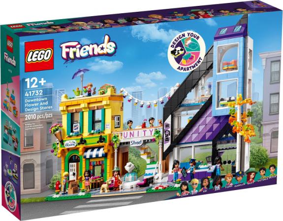 LEGO Friends Bloemen- en decoratiewinkel in de stad - 41732-NEW (41732) — 2.010 stukjes, huren vanaf €9,75/week