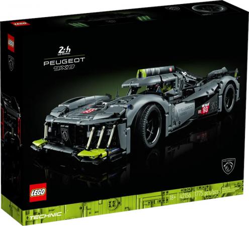 LEGO Bouwstenen 1000-2000 Technic PEUGEOT 9X8 24H Le Mans Hybrid Hypercar (42156) — 1.775 stukjes, huren vanaf €10,25/week