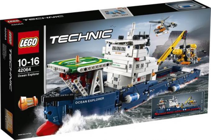LEGO Bouwstenen 1000-2000 Technic Oceaanonderzoeker - 42064B (42064B) — 1.327 stukjes, huren vanaf €7,75/week