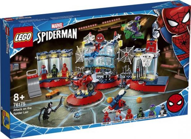 LEGO Bouwstenen 0000-1000 Spider-Man Aanval op de Spider Schuilplaats (76175) — 437 stukjes, huren vanaf €5,25/week