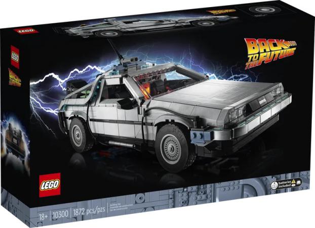 LEGO Icons Expert Back to the Future tijdmachine (10300) — 1.827 stukjes, huren vanaf €10,50/week