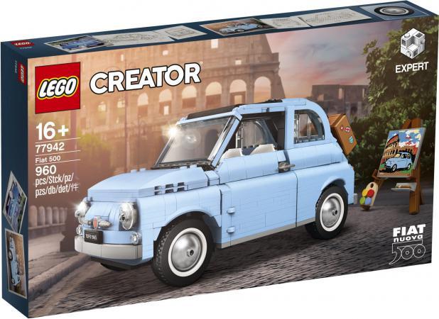 LEGO Creator Expert Auto Creator Expert Fiat 500 blauw (77942) — 960 stukjes, huren vanaf €6,25/week