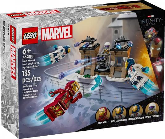 LEGO Bouwstenen 0000-1000 Super Heroes Iron Man en Iron Legion vs Hydra soldaat - 76288-NEW (76288) — 135 stukjes, huren vanaf €2,50/week