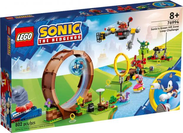 LEGO Bouwstenen 0000-1000 Sonic Sonics Green Hill Zone loopinguitdaging (76994) — 802 stukjes, huren vanaf €7,25/week