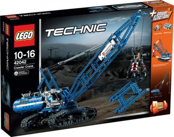 LEGO Bouwstenen 1000-2000 Technic Crawler Crane - 42042A (42042A) — 1.400 stukjes, huren vanaf €10,75/week