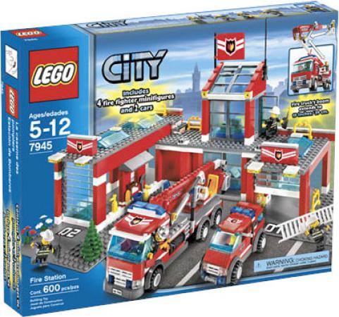 LEGO City Hoofdkwartier Brandweer (7945) — 584 stukjes, huren vanaf €3,25/week