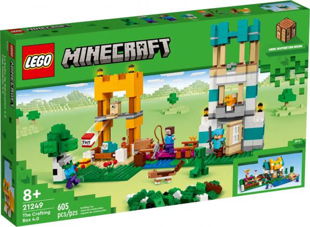 LEGO Bouwstenen 0000-1000 Minecraft De Crafting-box 4.0 - 21249-NEW (21249) — 605 stukjes, huren vanaf €6,75/week