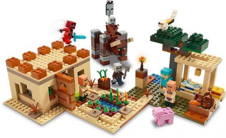 LEGO Bouwstenen 0000-1000 Minecraft De Illager Overval - 21160B (21160B) — 545 stukjes, huren vanaf €3,25/week