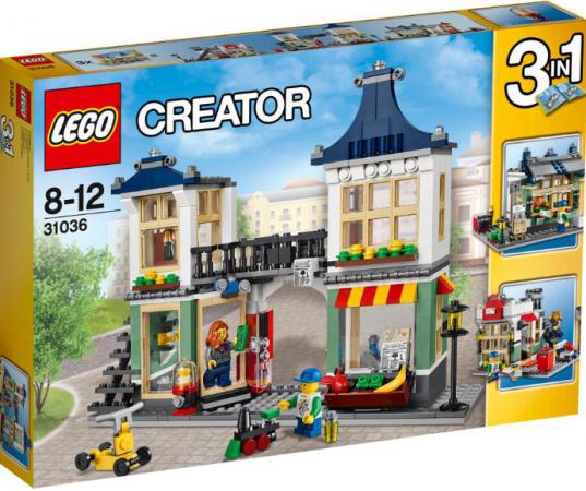 LEGO Creator 3-in-1 Creator Speelgoedwinkel en Supermarkt - 31036 BEVAT GEEN MINIFIGUREN (31036) — 458 stukjes, huren vanaf €3,50/week