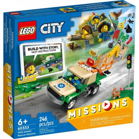 LEGO City Wilde dieren reddingsmissies - 60353-NEW (60353) — 246 stukjes, huren vanaf €3,00/week
