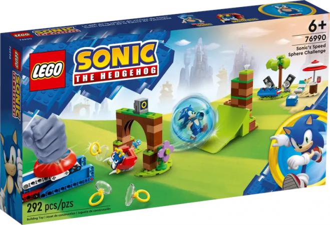 LEGO 06+ Sonic Sonics supersnelle uitdaging (76990) — 292 stukjes, huren vanaf €2,75/week