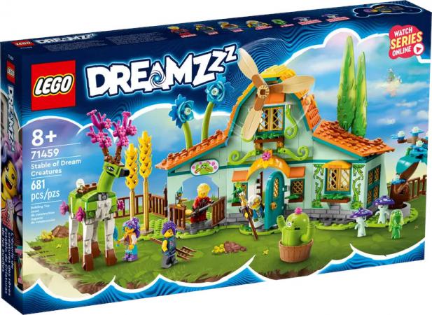 LEGO Bouwstenen 0000-1000 Dreamz Stal met droomwezens (71459) — 681 stukjes, huren vanaf €6,00/week