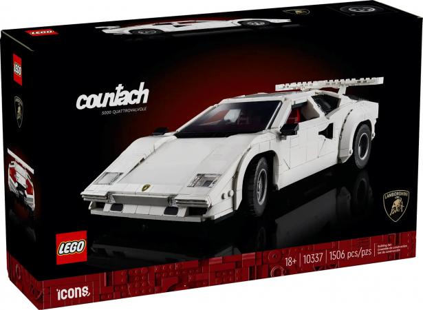LEGO Nieuw Icons Lamborghini Countach 5000 Quattrovalvole - 10337-NEW (10337) — 1.506 stukjes, huren vanaf €9,75/week
