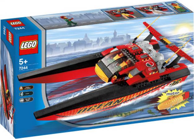 LEGO City Speedboat (7244) — 97 stukjes, huren vanaf €1,50/week