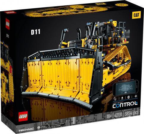 LEGO Bouwstenen 3000-4000 Technic Cat D11 Buldozer met app-besturing - 42131F (42131F) — 3.854 stukjes, huren vanaf €13,75/week