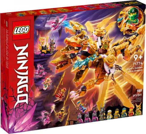 LEGO Ninjago Lloyds Gouden Ultra Draak - 71774B (71774B) — 989 stukjes, huren vanaf €8,75/week
