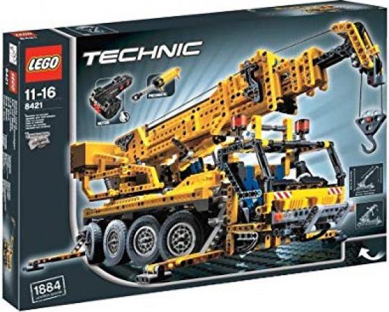 LEGO Bouwstenen 1000-2000 Technic Mobile Crane (8421) — 1.885 stukjes, huren vanaf €10,25/week